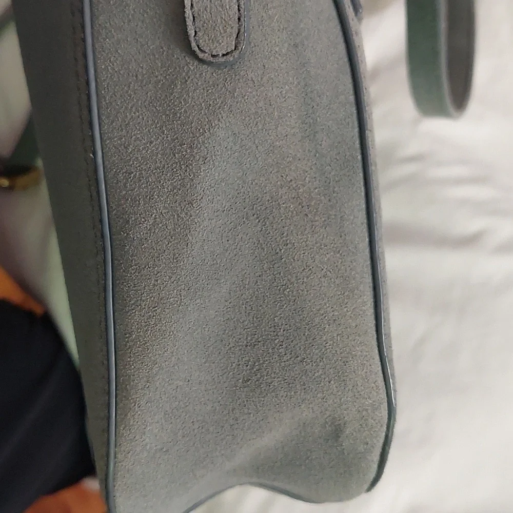 Acote suede grayish blue bag. - Picture 11 of 11